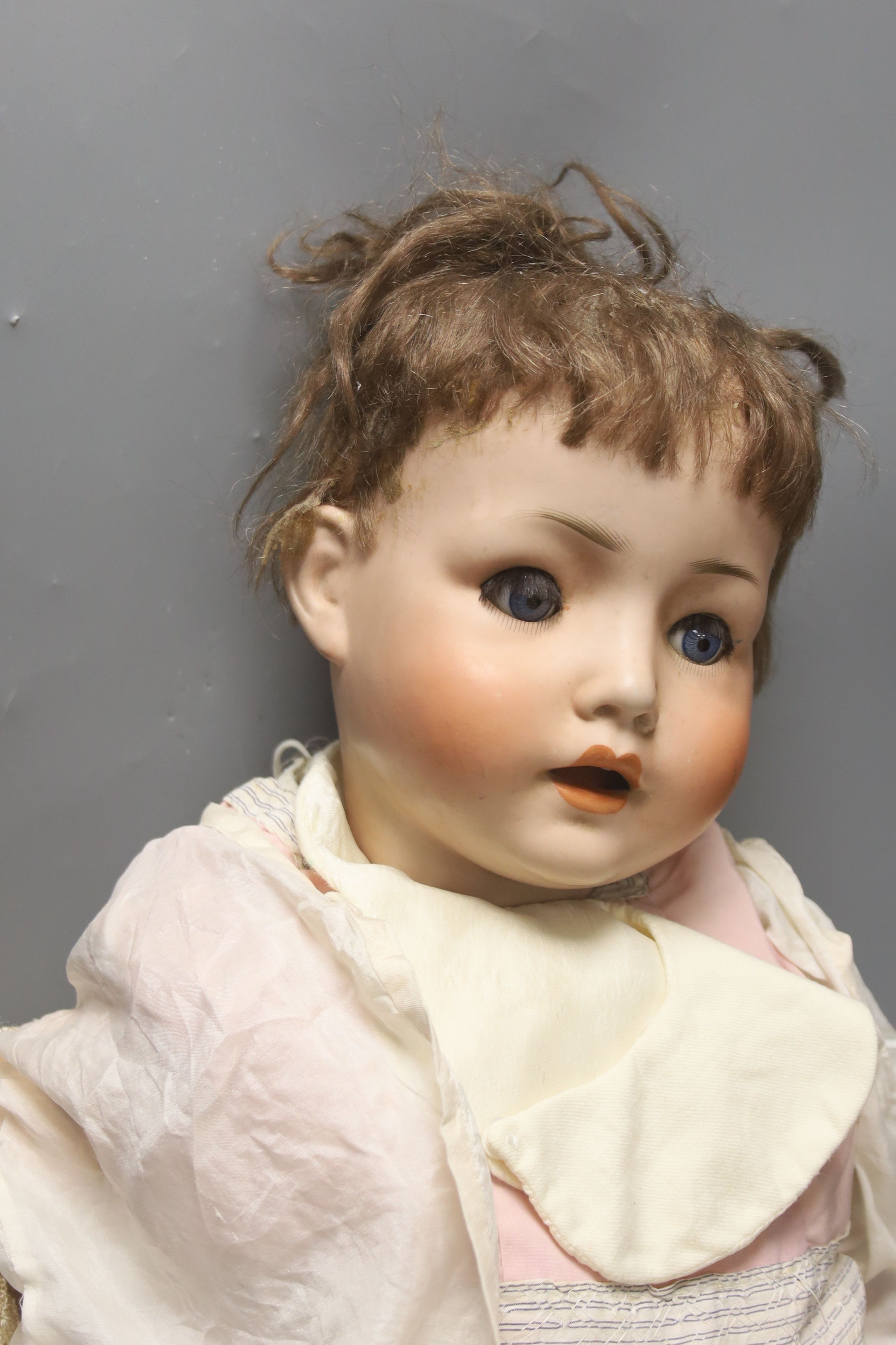 Schoennau and Hofmeister bisque boy doll 67cm